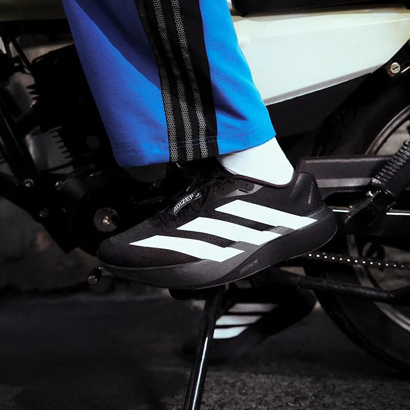 Zapatillas Adidas Adizero Evo SL para hombre JP7149, zapatillas deportivas ligeras y transpirables con amortiguación para entrenamiento y carrera, color negro y blanco
