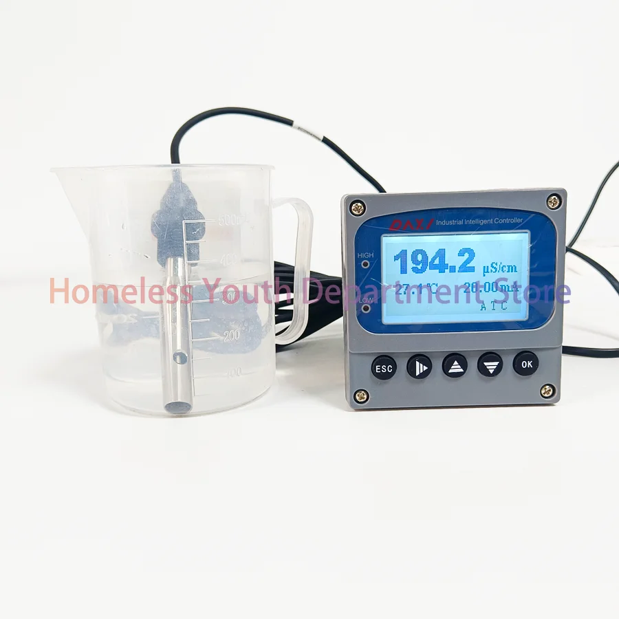 

Тестер ультрачистой воды, онлайн-контроллер TDS EC, цифровой измеритель электропроводности, датчик проводимости