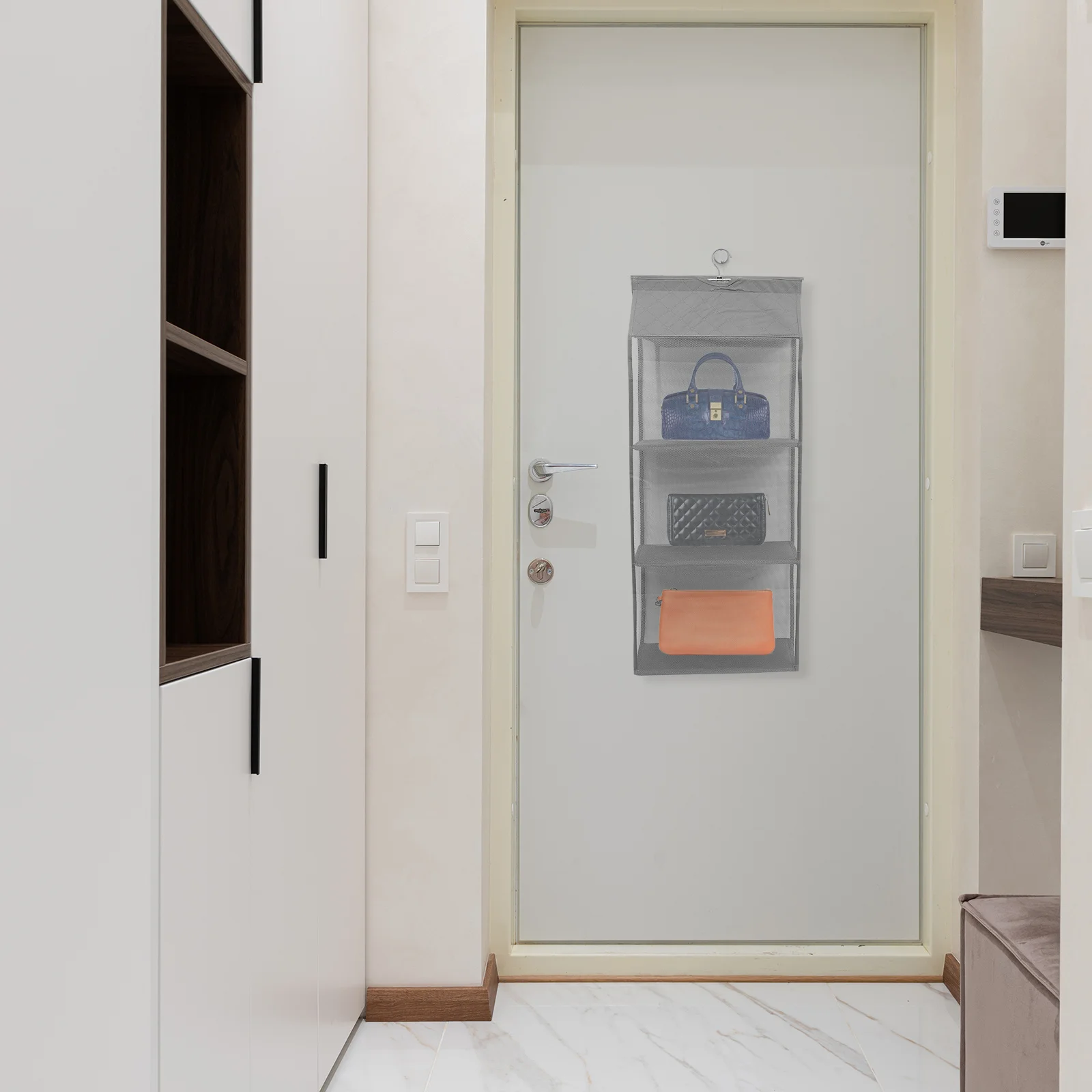 

1Pcs Dust Proof Storage Bag Hanging Organizer Wall Mount Holder Large Capacity Handbag Purse Organizer