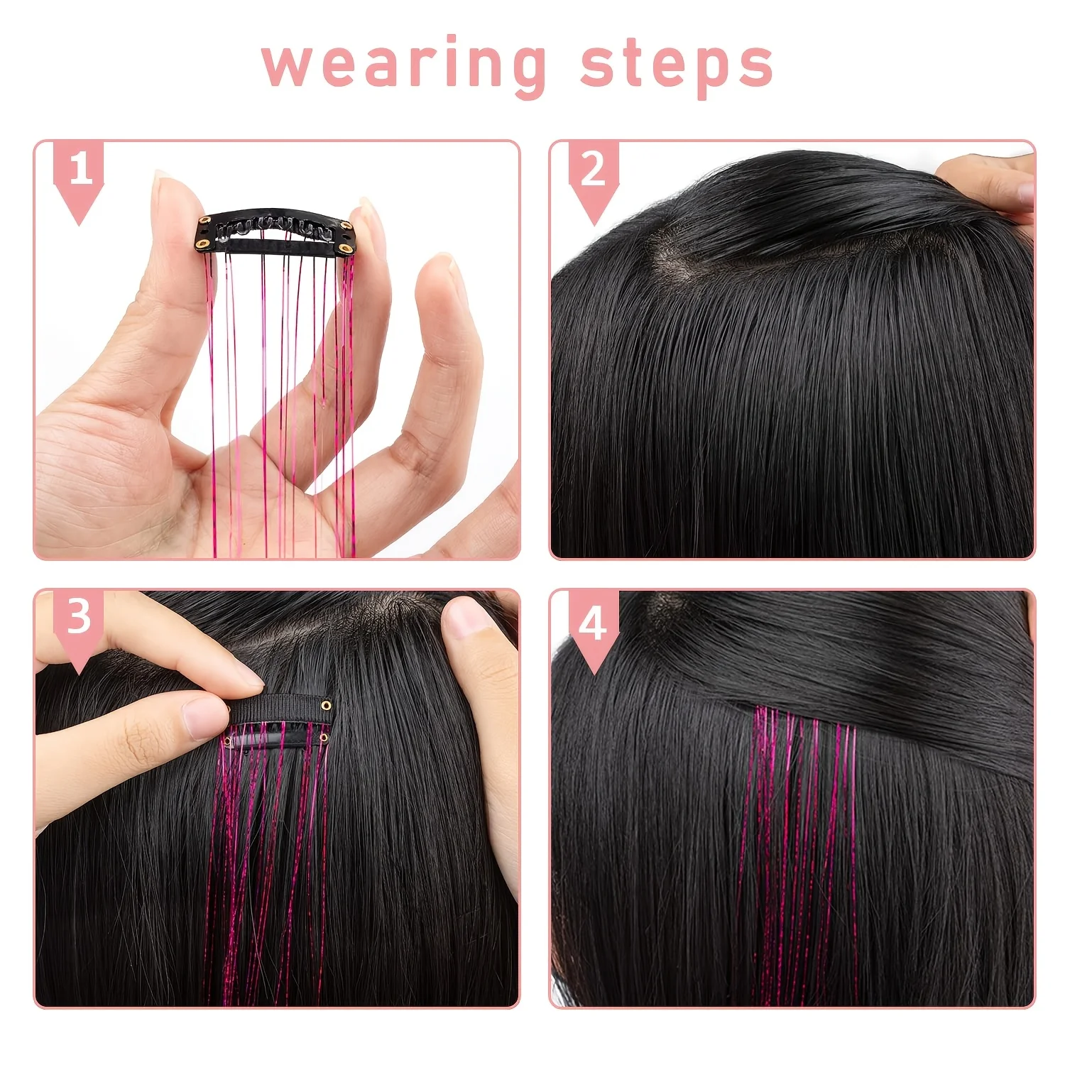 Hair Tinsel 12 Pcs Hair Tinsel - Hair Care Set ulasan dan harga