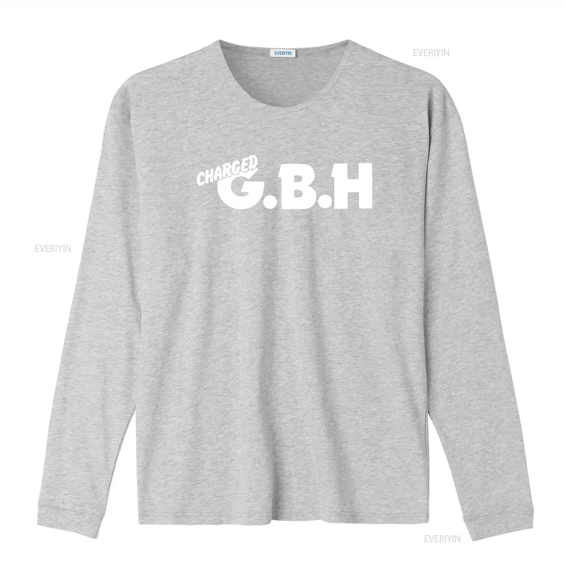 GBH Punk Rock Charged T Shirt Music Band Print  vintage Washed designer clothes graphic streetwear Casual fashion homme view 4