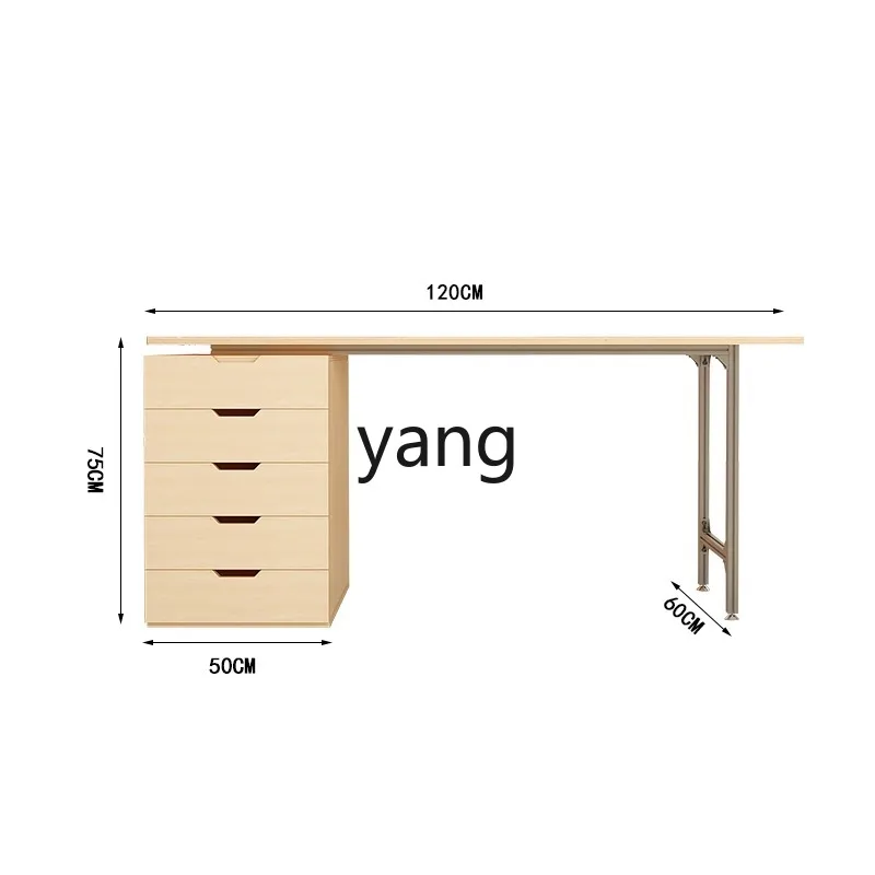 

Lmm simple modern office computer desk multi-layer drawer conference table workbench