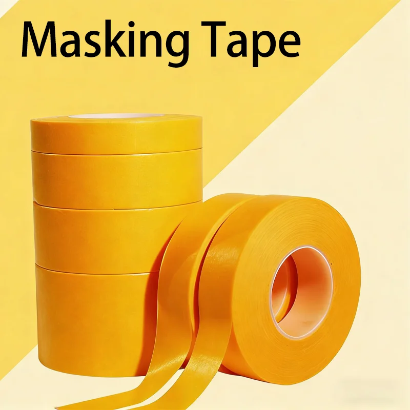 High-Adhesion Washi Tape for Cars, Heat-Resistant, Orange Stickers for Car Decoration, Seam Filling, and Car Painting