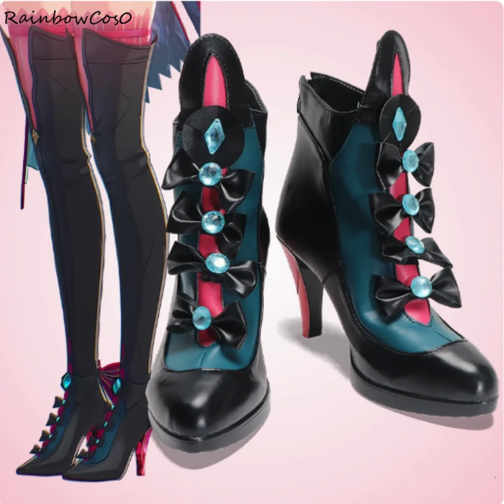 Carlotta Montelli Wuthering Waves Cosplay zapatos botas juego Anime Halloween RainbowCos0 W4483