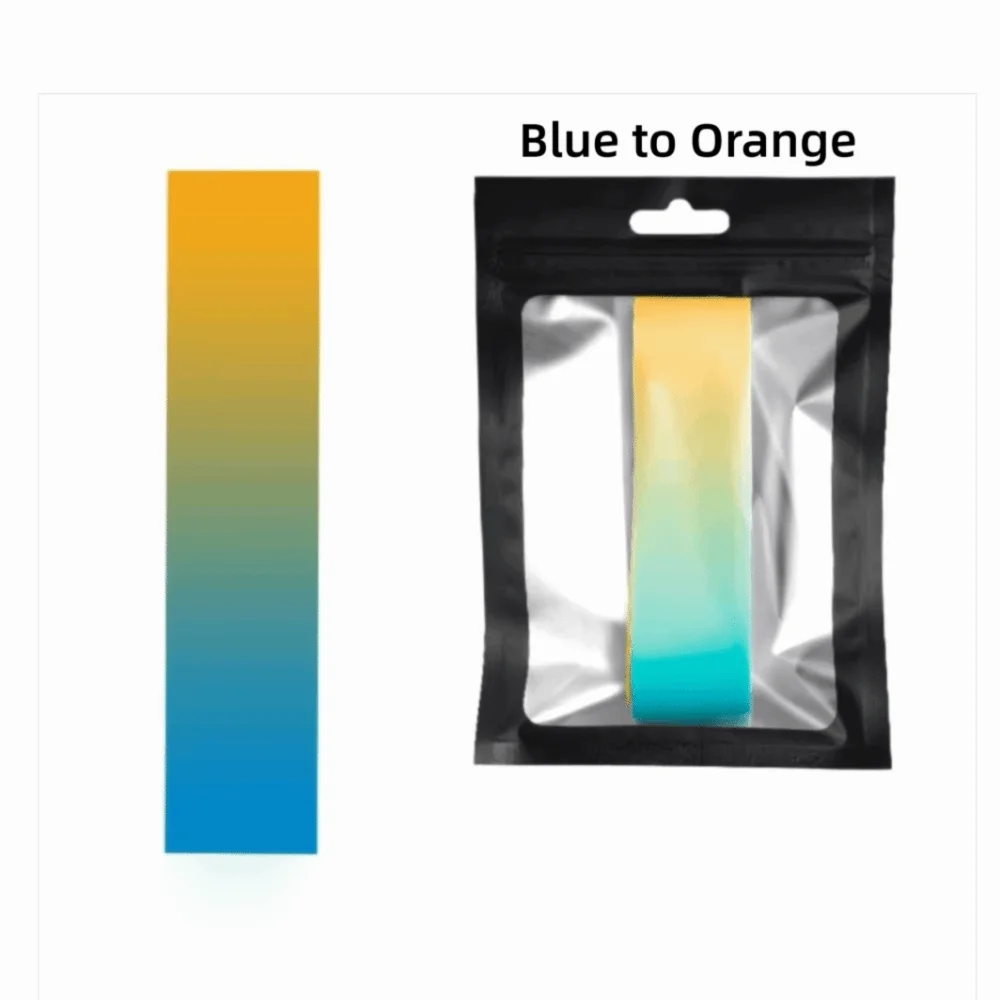 Dual-Color Gradient Pickleball Paddle Edge Tape Anti-Chip TPU Material Pickleball Paddle Edge Guard Shock Absorption Self Sticky