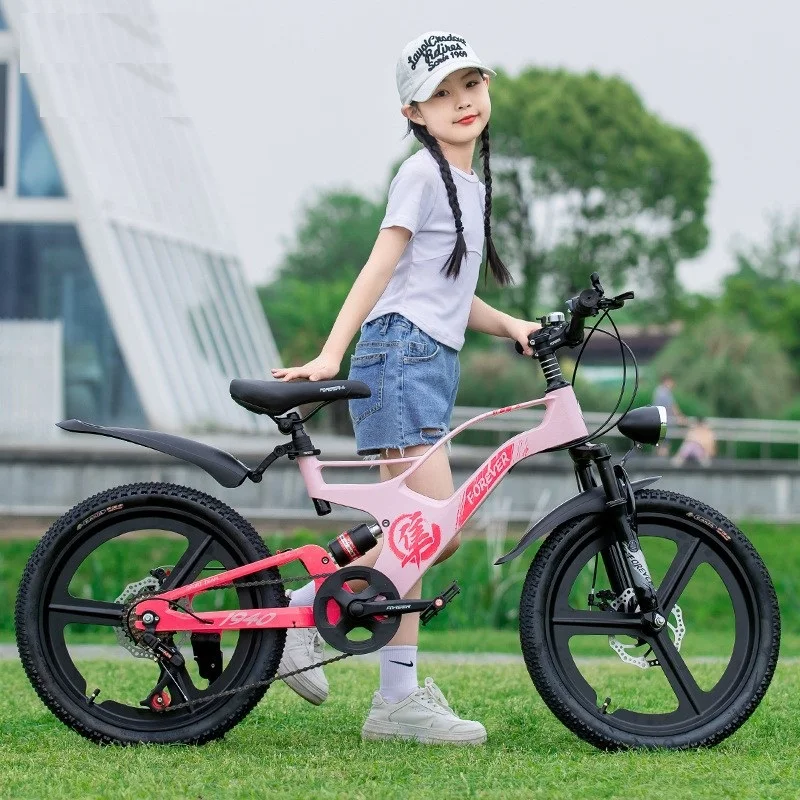 Cooya Magnesiumlegierung, mittleres und großes Kinderfahrrad, variable Geschwindigkeit, Mountainbike, 18–20–22 Zoll, Scheibenbremse, Fahrrad 2024, Neu