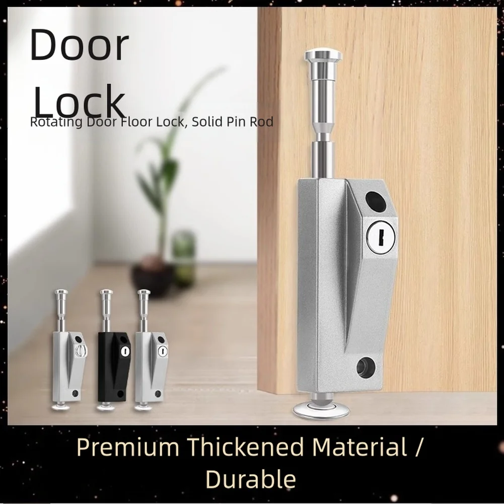 Zinc Alloy Floor Door Locks Latch Warehouse Garage Mortise Security Reinforcement Shop Glass Doors Lock