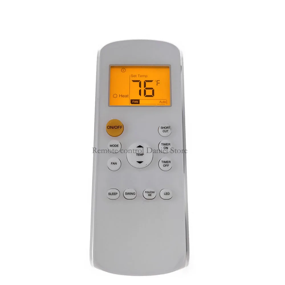 Used Original AC Remote Control For Midea RG57H4(B)BGEFU1 Air Conditioner Back light with cool and heat Fahrenheit