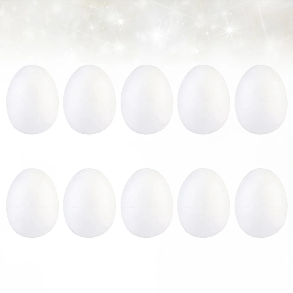 50 stuks 6 cm schilderij schuim eieren DIY Craft Kit voor Pasen Kids Art Fun decoratieve ornament kinderen creatieve activiteit