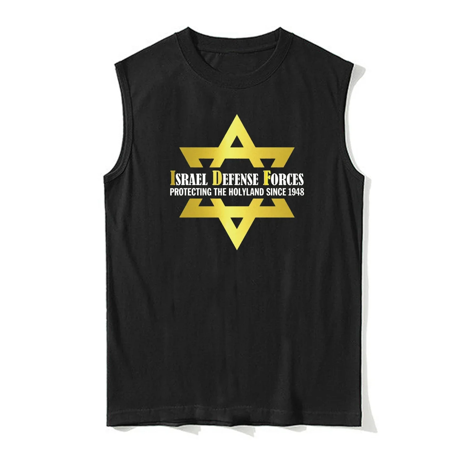 Israel Defense Force IDF Star of David Vests 100% Cotton O-Neck Summer Casual Mens Tank Top Sleeveless Tee Fashion Streetwear