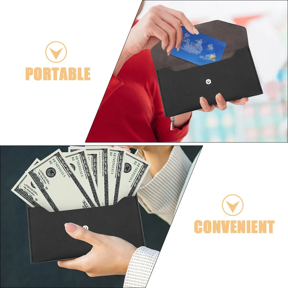 

2Pcs PU Envelop Wallet for Women Long Clutch Large Capacity Cash Bag Ladies Purse Women Wallet Ladies Clutch