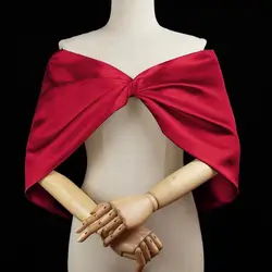 Sleeve Formal Satin White Wedding Bolero Satin Bridal Jacket Good Quality Custom Made Wholesale Wedding Coat
