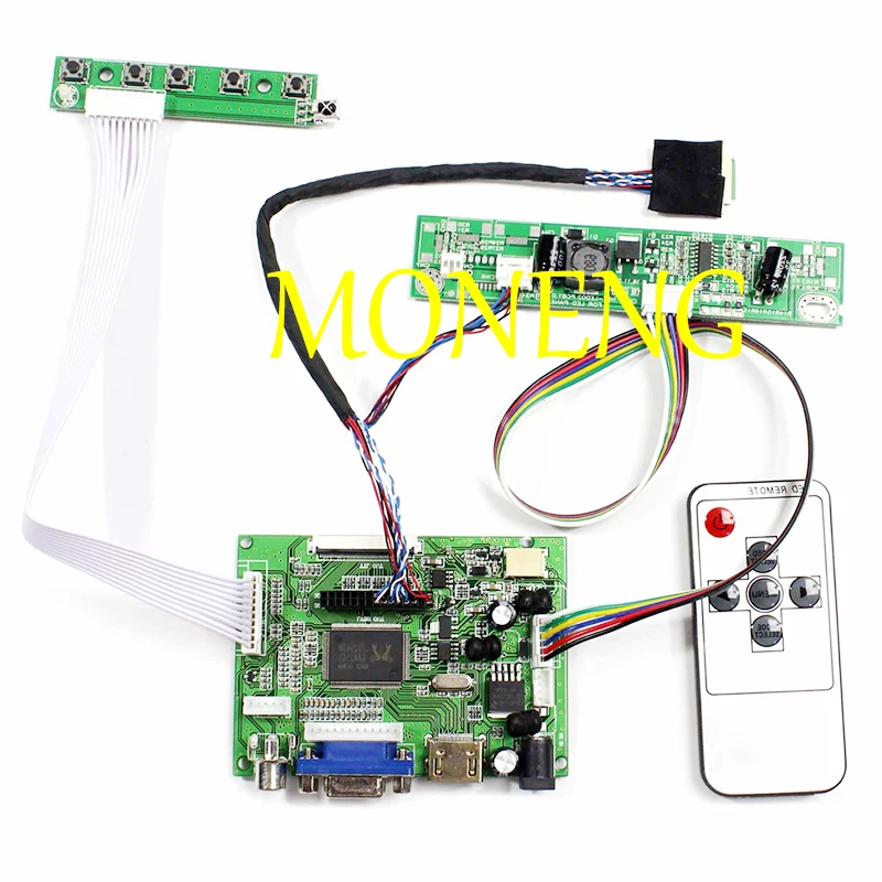 Kit de placa controladora HDMI + 2AV + VGA LCD para Panel cla102na0acw/HSD100IFW1-A00 /HSD100IFW1-A01, 1024x600