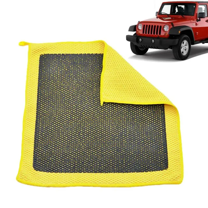 

Clay Bar Towel Mesh Microfiber Clay Bar Towel Auto Care Restore Bright Color Synthetic Clay Rag For Wheel Hubs Window Edges