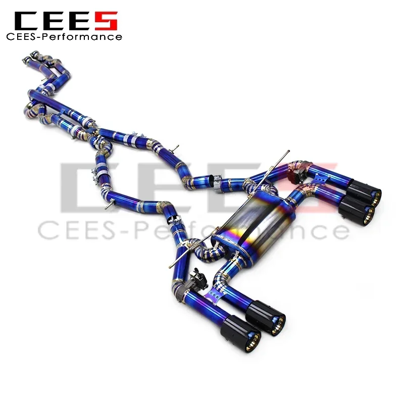 CEES Titanium Catback Exhaust System for BMW M2C/M2 Competition F87 3.0T 2018-2023 Exhaust Pipe Muffler with M Performance Tip