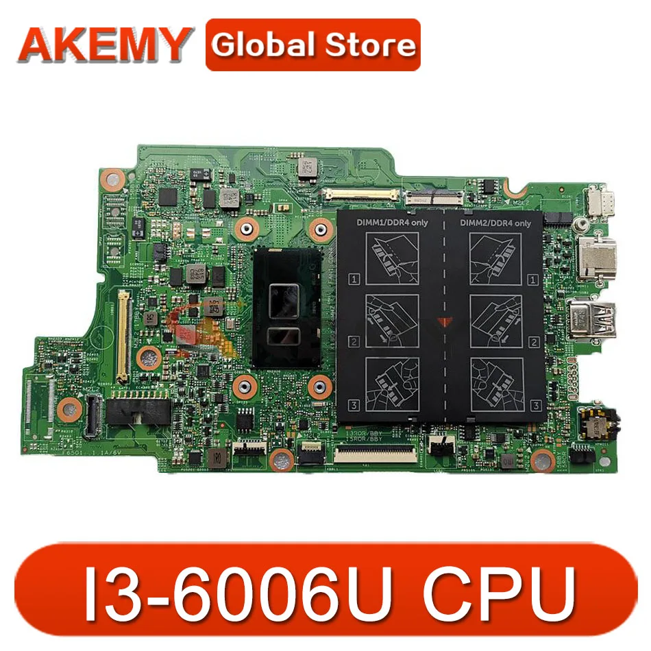 

Материнская плата для Dell 13 3390 5379 15 5779 17810-1 4415U I3-6006U I3-8130U I5-8250U 0K3GFH TYPE-C Inspiron Latitude
