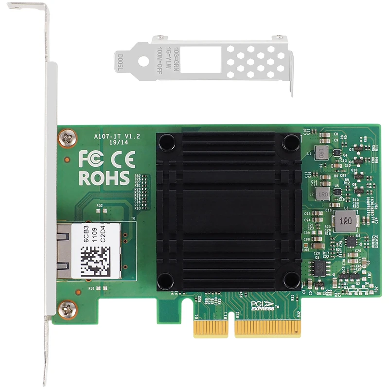 Marvell AQC107 chipset PCI-E X4 Single Port Lan card 1G, 2,5G, 5G,10G, Network Adapter