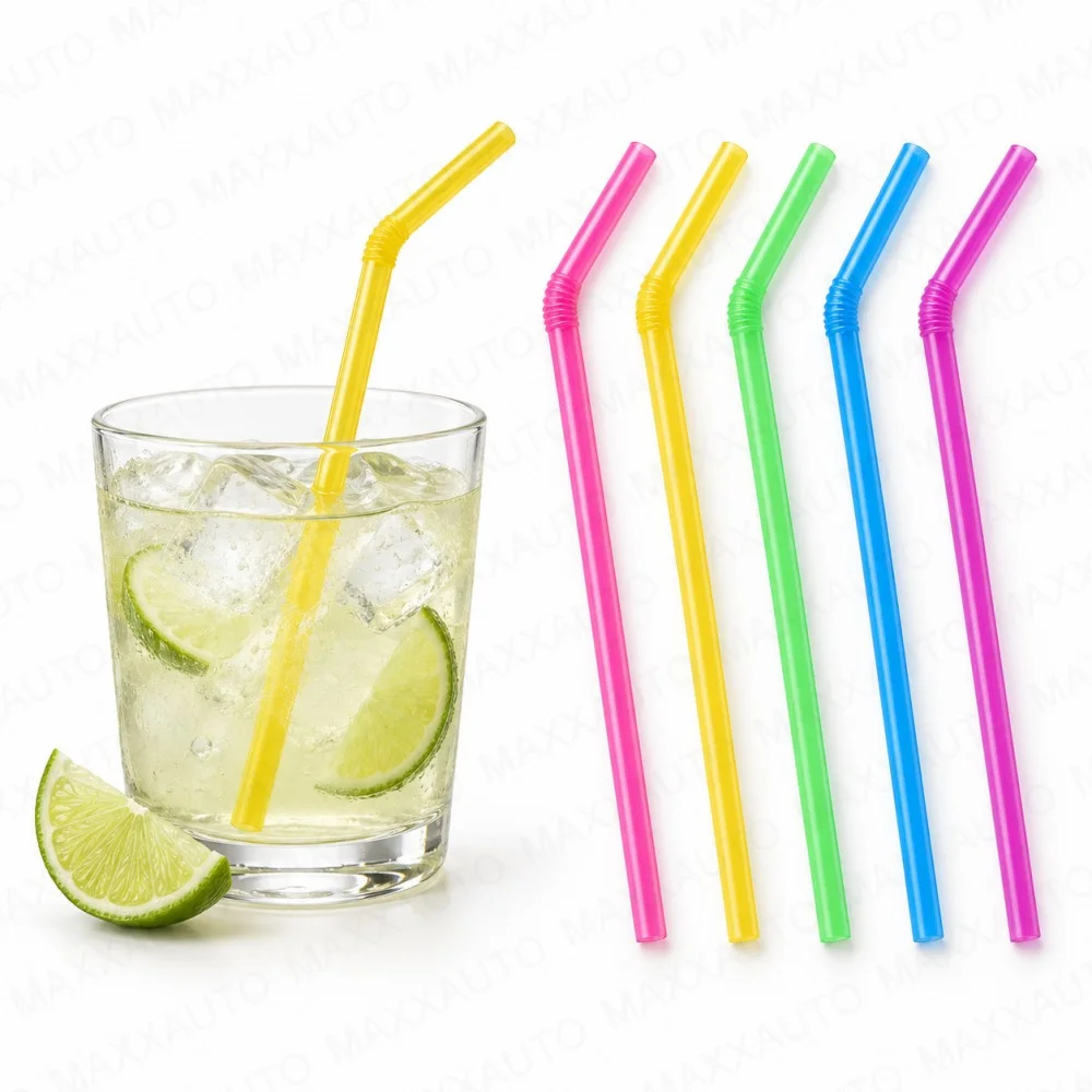 100-3000 Stück Trinkhalme, biologisch abbaubar, wiederverwendbar, für Smoothies, Geburtstage, Hochzeiten, Partys, Küche, mehrfarbige Trinkhalme, Dropshipping. – Detail 8