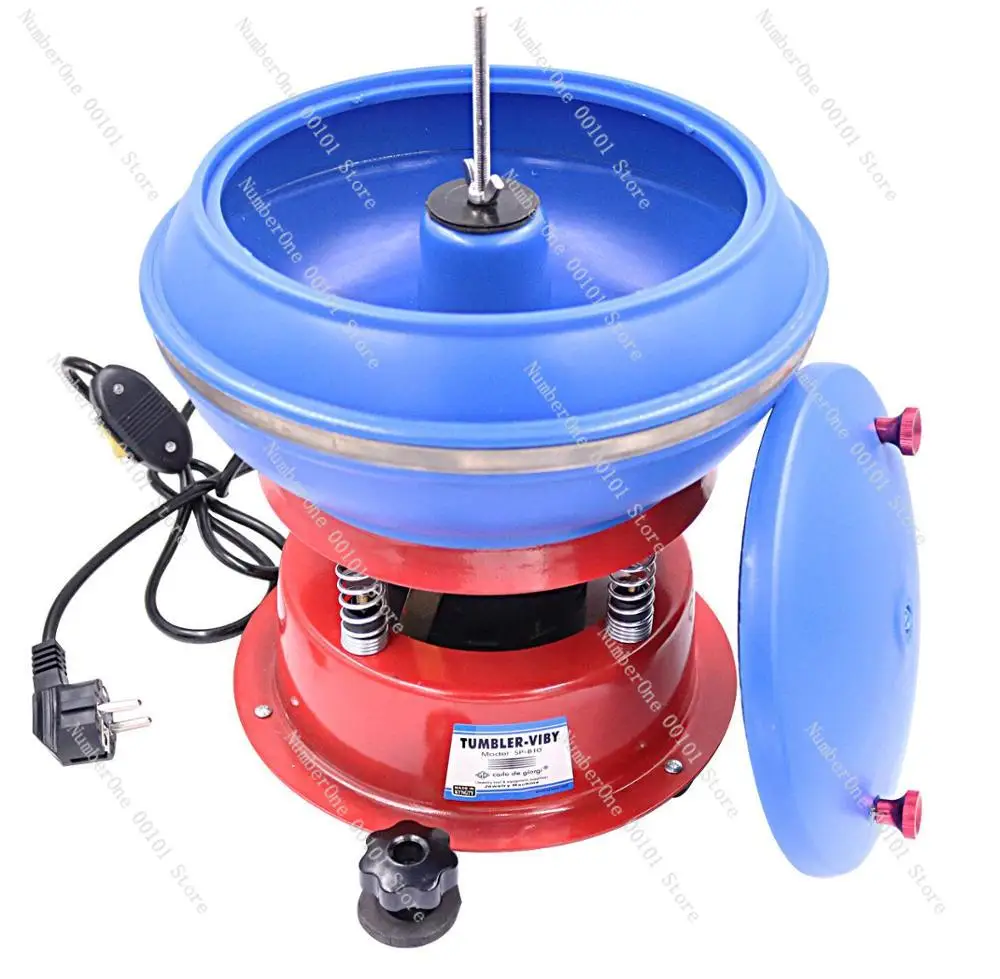 TOPTOS Jewelry Vibrating Tumbler 3L Tumbling Polishing Machine Gold Silver Diamond Gemstone Jade Burnishing Grinding Rotary