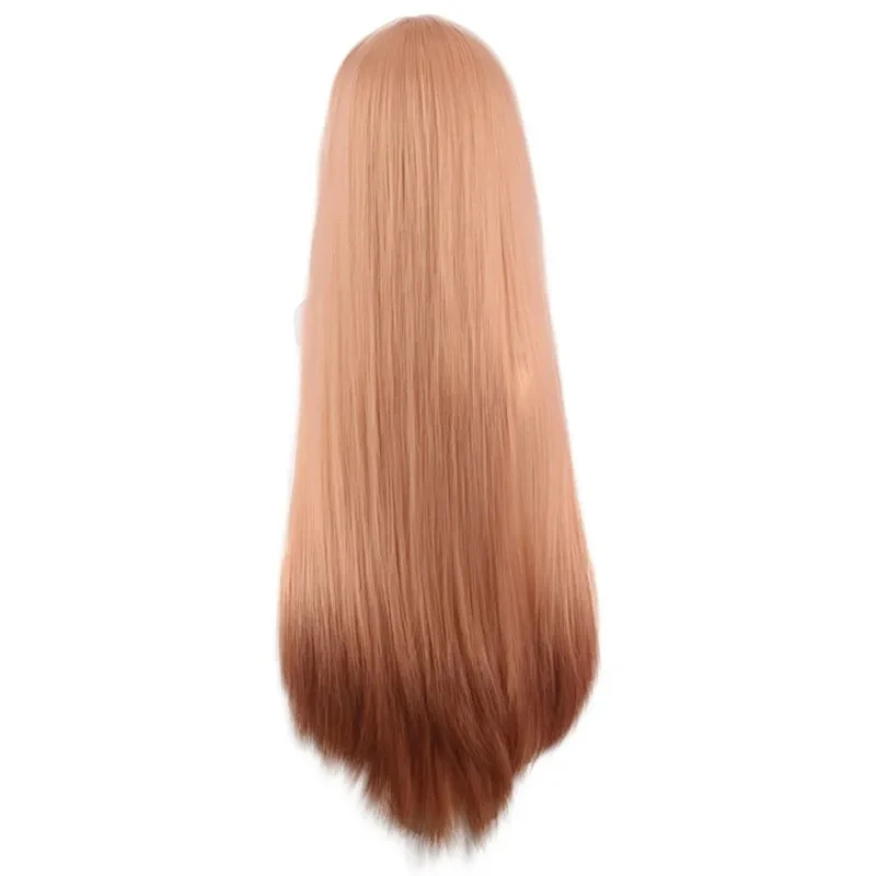 Anime Chainsaw Man Makima Power Cosplay Wig Long Orange Heat Resistant Synthetic Hair Party Role Play Wigs