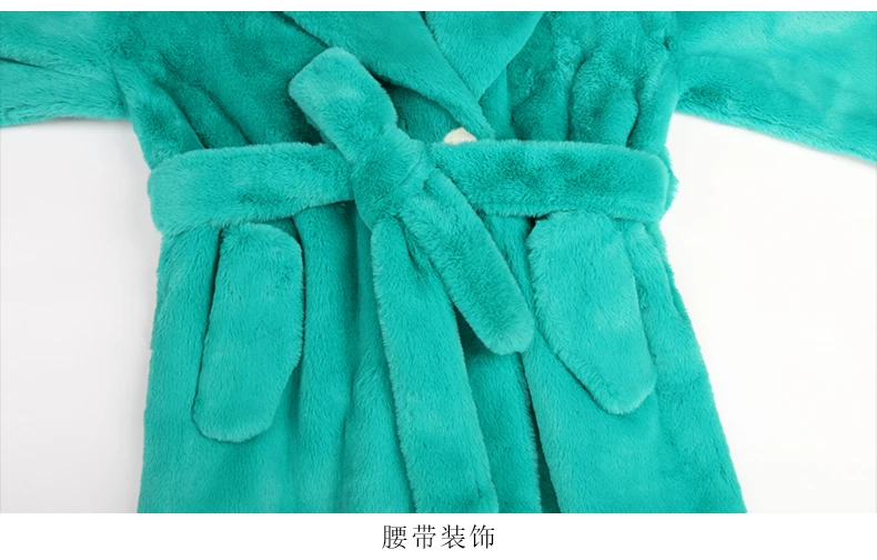 Nerazzurri Winter Long Purple Black Green Fluffy Thick Warm Luxury Faux Fur Coat Women Sashes New Arrival 2022 Furry Overcoat