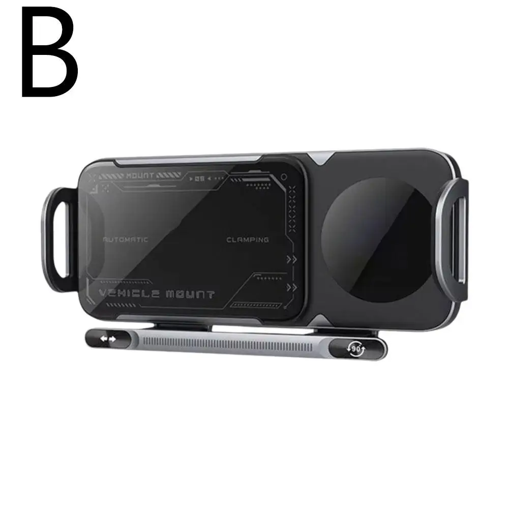 For Samsung Horizontal Screen Mobile Phone Holder Phone Car Fast Charging 360 Wireless Holder Degree Rotating Mobile Z3L9