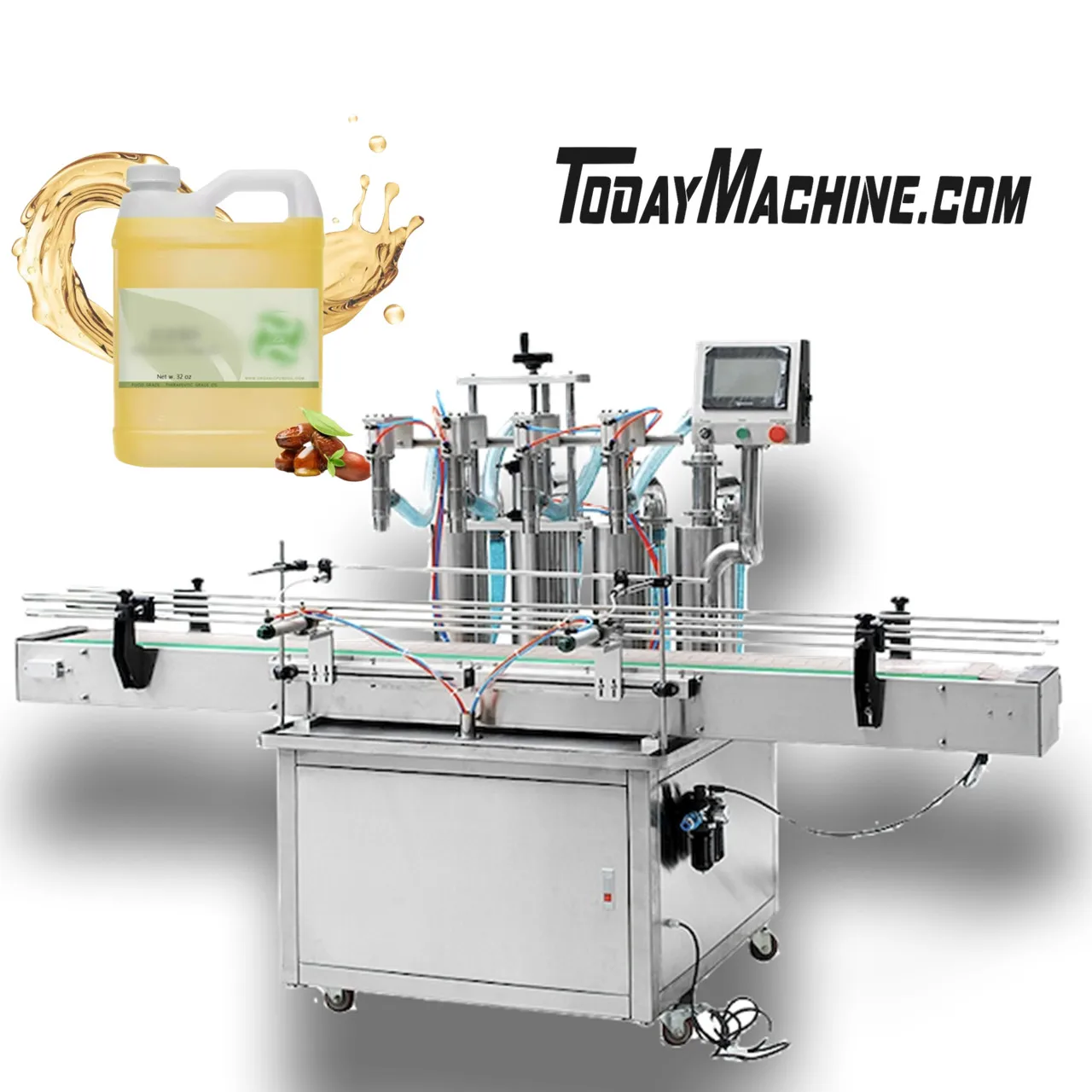 Good Quality Rotary Liquid Oil Plastic Bottle Filling Machine Line