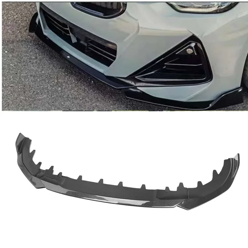 3PCS Carbon Fiber Body kit  MP-B style Front spoiler lip for  2 Series G42 Coupe 2022+ body  car  bumper