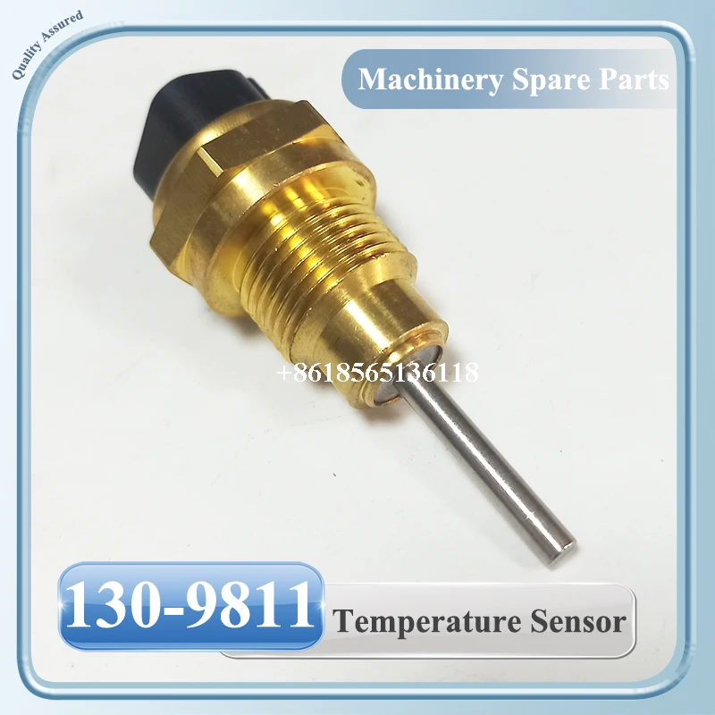 Construction Machinery C9 Diesel Engine Water Temperature Sensor for E325C/E325D/336D Excavator Parts 130-9811 1309811