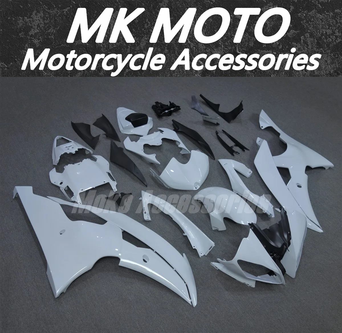 

Fairings Kit Fit For R6 2008 2009 2010-2014 2015 2016 Bodywork Set High Quality ABS Injection New Pure white