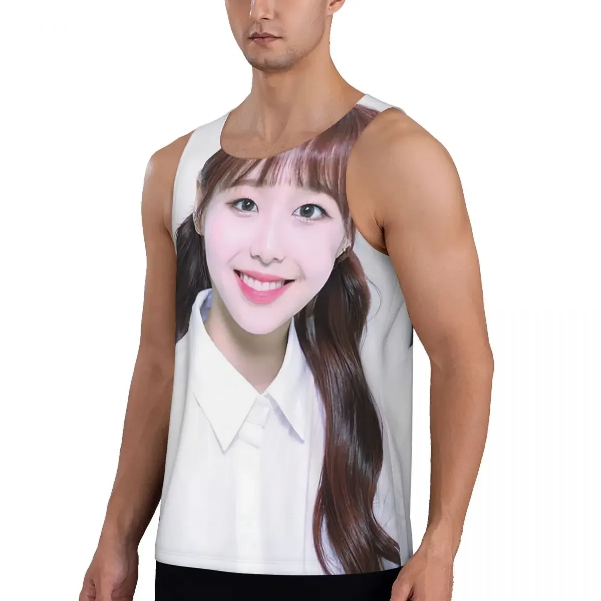 Quick Dry Chuu Loona Gym Tank Muscle Sleeveless Shirt Bodybuilding Breathable Vest
