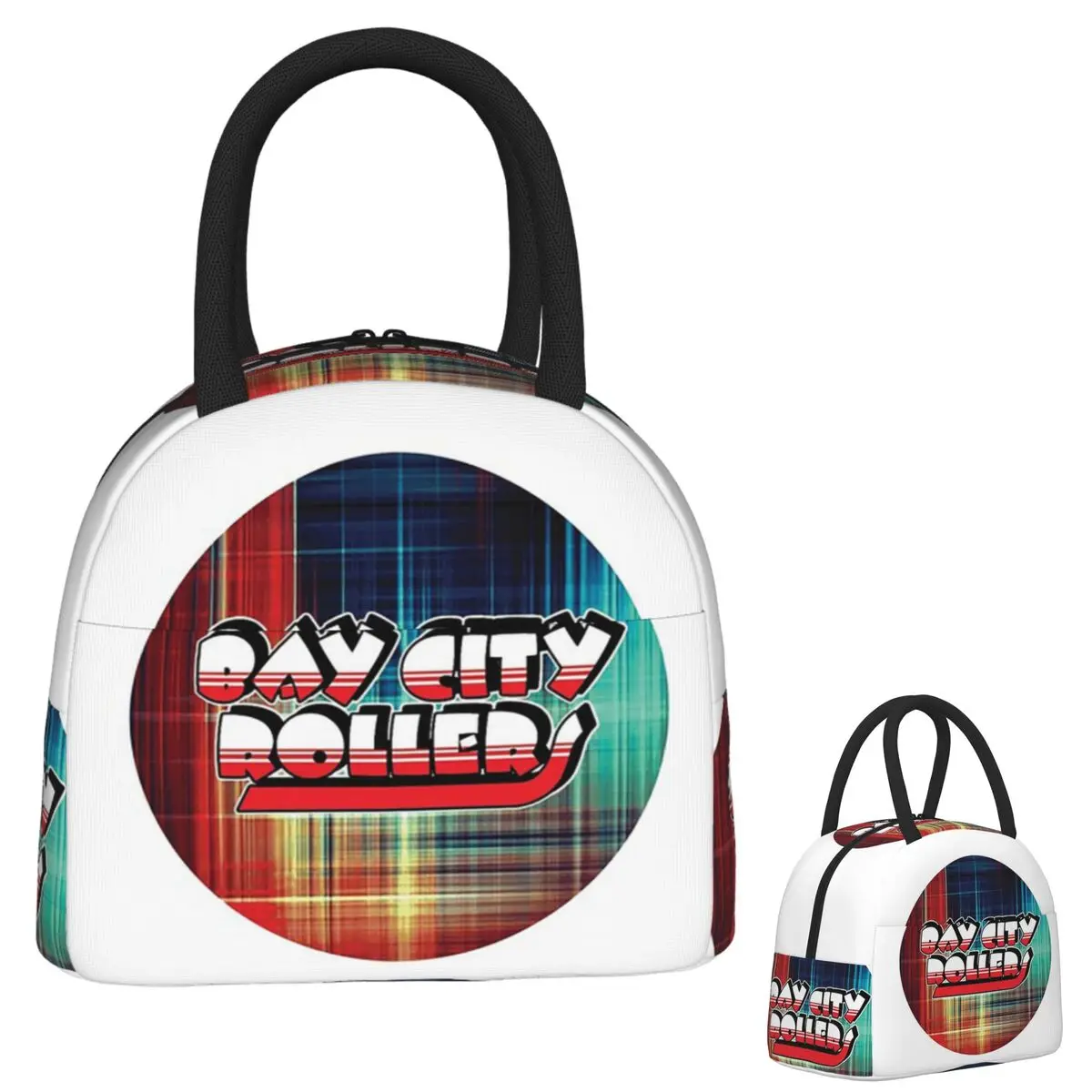 

Bay City Rollers Lunch Bags Insulated Bento Box Portable Lunch Tote Leakproof Picnic Bags Cooler Bag for Woman Student Office