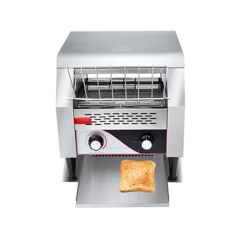 220V Automatic Conveyor Toaster Bread Baking Machine Chain Toaster Food Processer