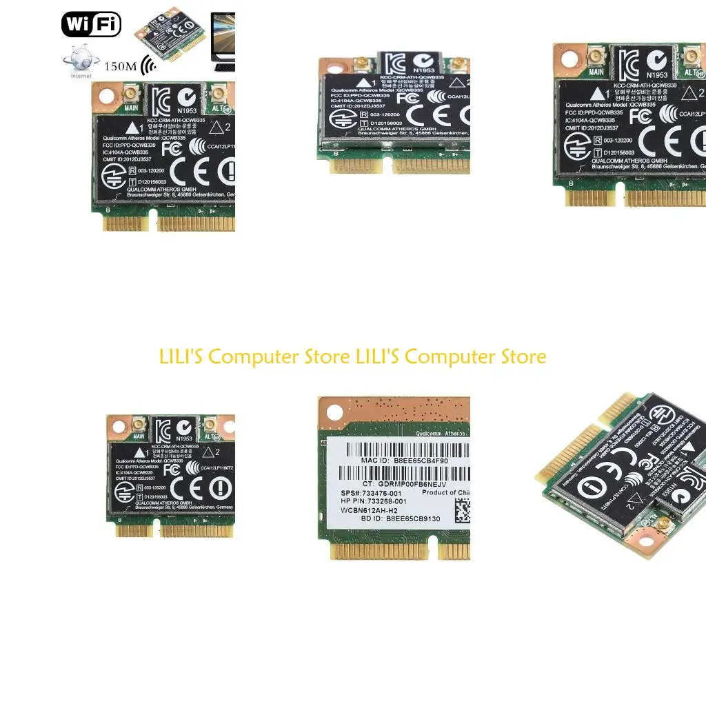 

A52B Bluetooth-compatible Mini PCI-e Wireless Card for HP QCWB335 AR9565