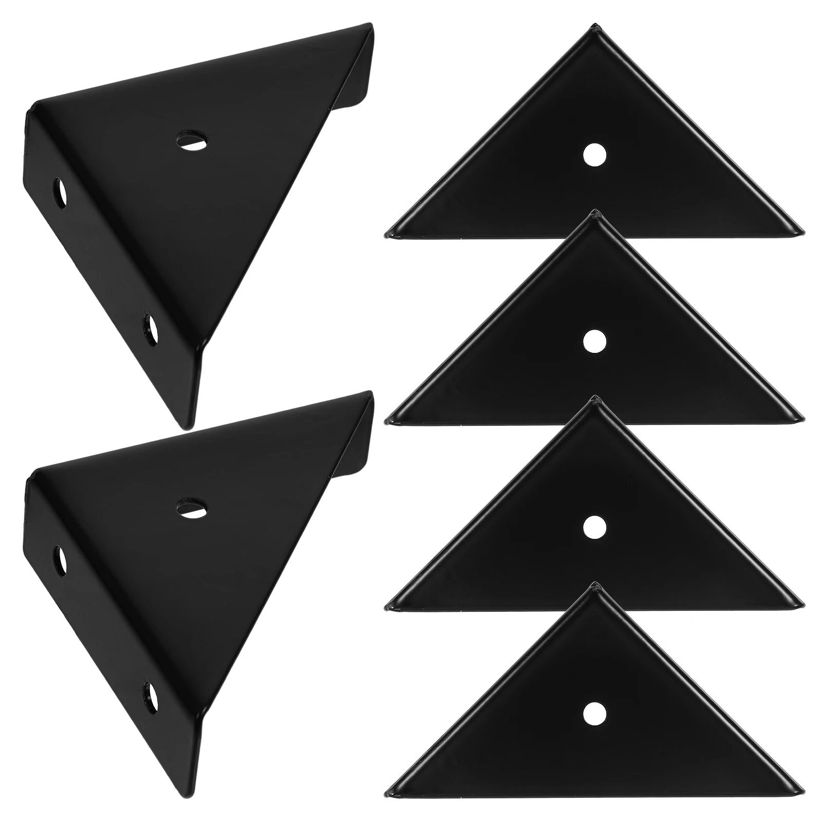 

6Pcs Angle Brackets Robust Furniture Corner Connectors Heavy Duty Shelf Brackets for Cabinet Door Table Structural Support