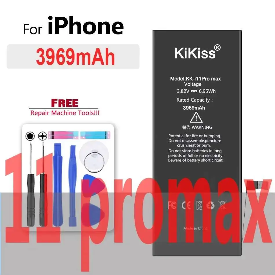

Надежная мощность 3969 мАч для Apple Iphone 11 Pro Max 11Pro, замена аккумулятора мобильного телефона премиум-класса