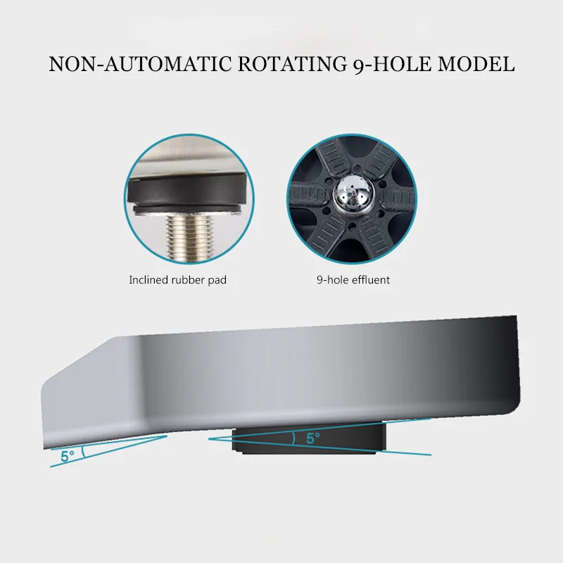 Stainless Steel High Pressure Glass Washer Automatic Glass Washer Bar Beer Coffee Milk Jug Glass Washer Kitchen Sink Accessories