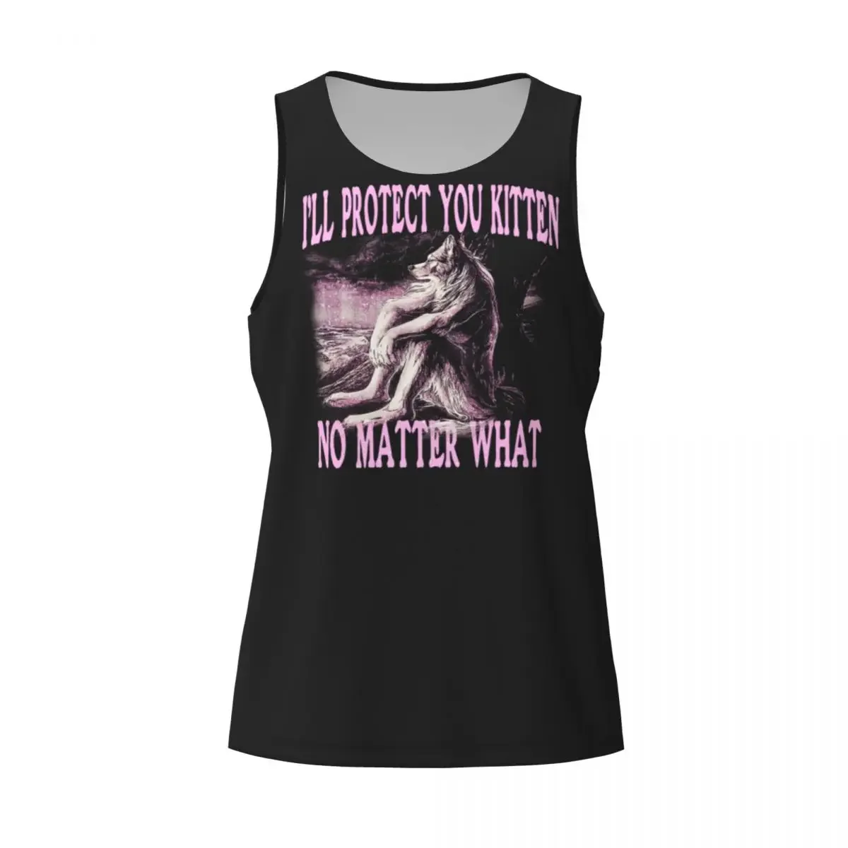 Quick Dry Wolf Ripping Alpha Wolf Werewolf Gym Tank Muscle Sleeveless Shirt Bodybuilding Breathable Vest