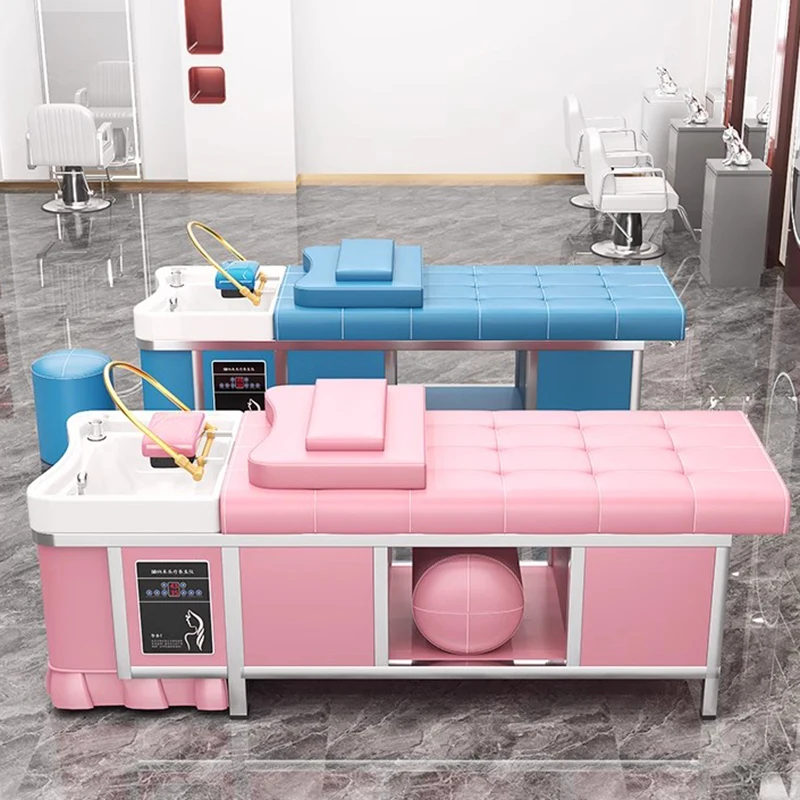 High-end Nordic Shampoo Chairs Beauty Stylist Comfort Shampoo Bed Hairdressing Shower Salon Furniture Silla Peluqueria FYSC