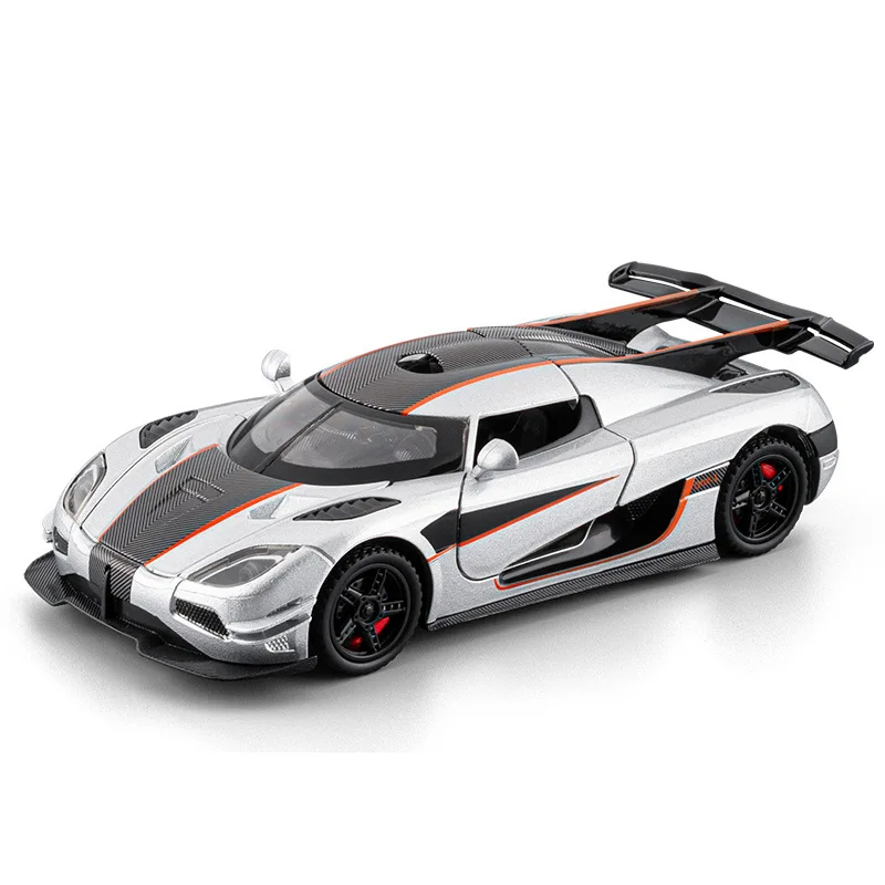 1:32 KNSG ONE 1 ONE-1 Giocattoli in miniatura Auto Modelli pressofusi in lega Tirare indietro Veicoli Porta del rotore Auto sportiva Giocattolo del bambino per il regalo del capretto