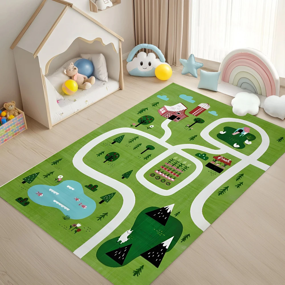 Outdoor Adventure Educator - Karpet Bermain Petualangan Pertanian Anak-Anak, Karpet