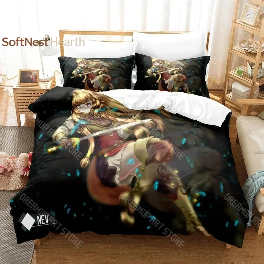 2026 3D Print The Rising Of The Shield Hero Bedding Set Duvet Cover Double Twin Full Queen King Adult Kids Bedclothes Quilt Cove