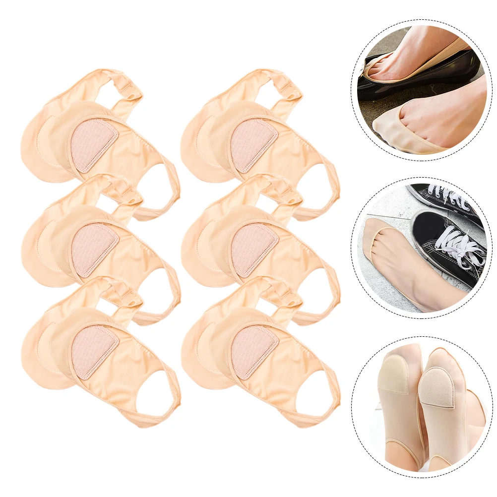 

6Pairs Invisible Half Socks Breathable Anti Slip Comfortable Wear Sweat Absorbing Women Summer Hidden Socks Invisible Sock