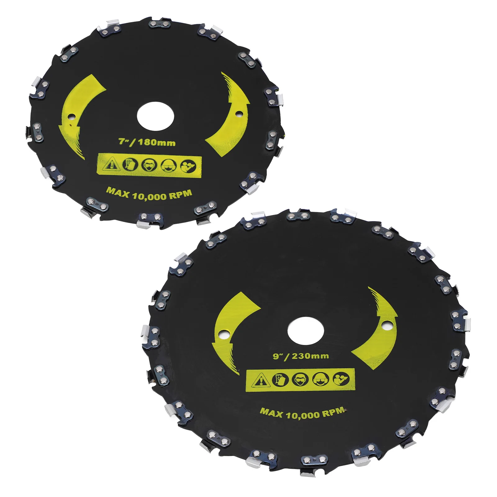 Right Angle Chain Disc Alloy Steel Blade Chainsaw Wheel Disc for Wood Plastic Carving Shaping Wood Carving Chain Disc