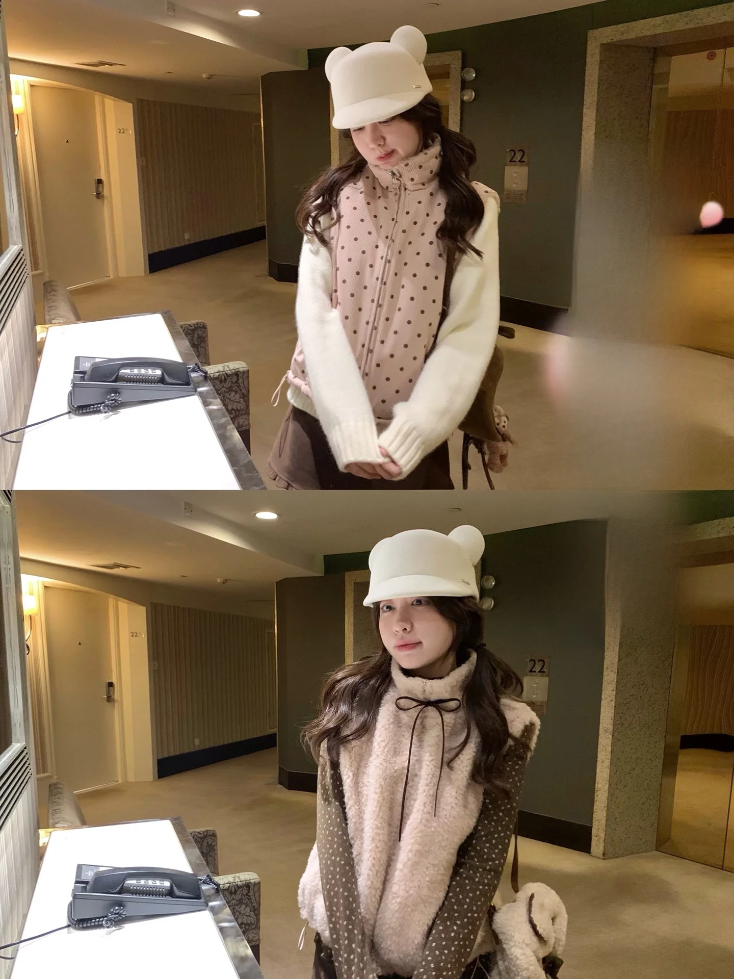 

Жилет PtonUmi розовый в горошек, двусторонний, с воротником-стойкой, для женщин, теплый, хлопковый, осенне-зимний дизайн, хит продаж