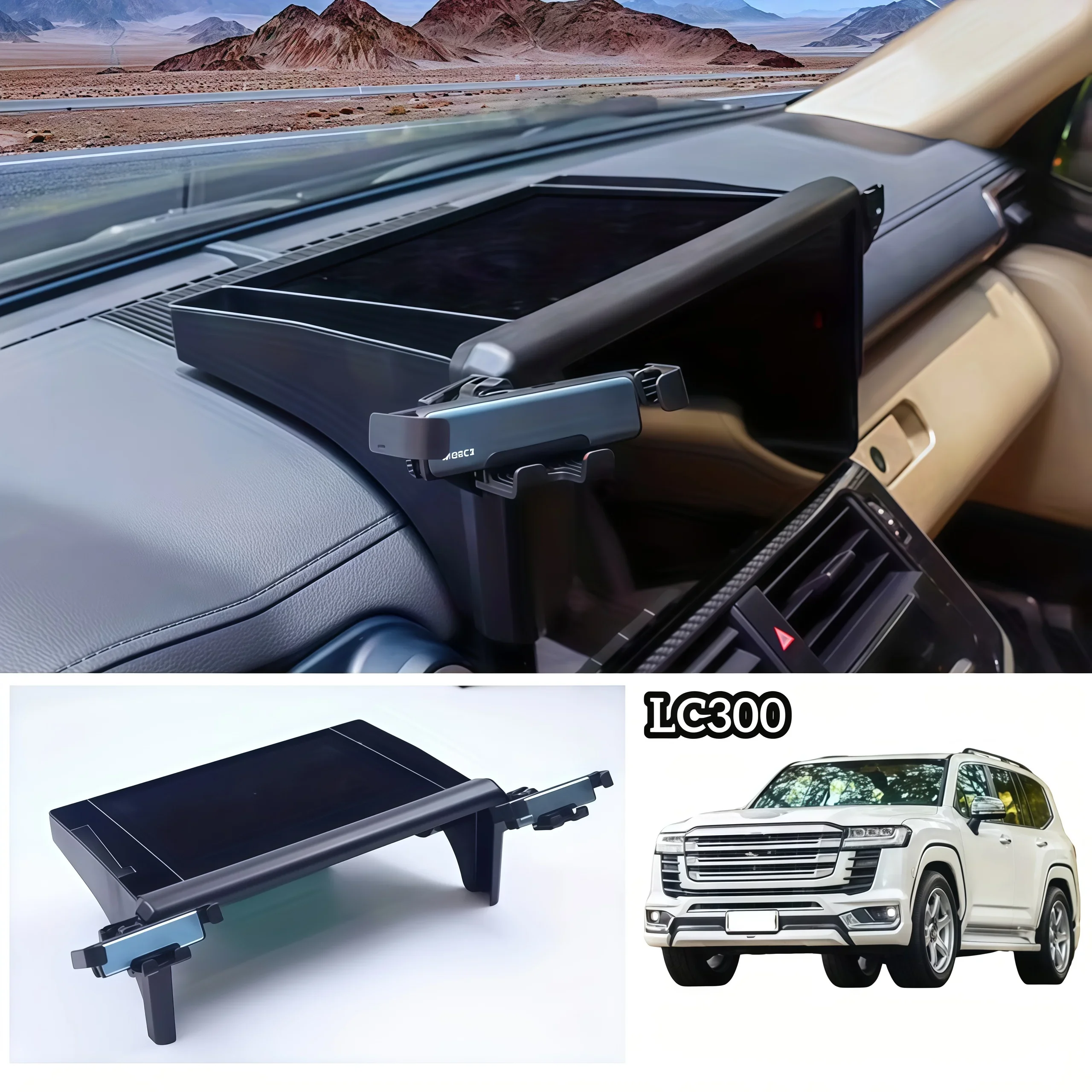 lc300-dashboard-organizer-with-two-phone-holders-for-2022-2026-land-cruiser-300-vehicle-accessory-mount-phone-holder-for-lc300