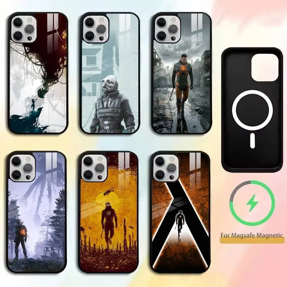 

Half-Life Phone Case For iPhone17,16,15,14,13,12,11 Plus,Pro Magnetic For Magsafe Wireless Charging