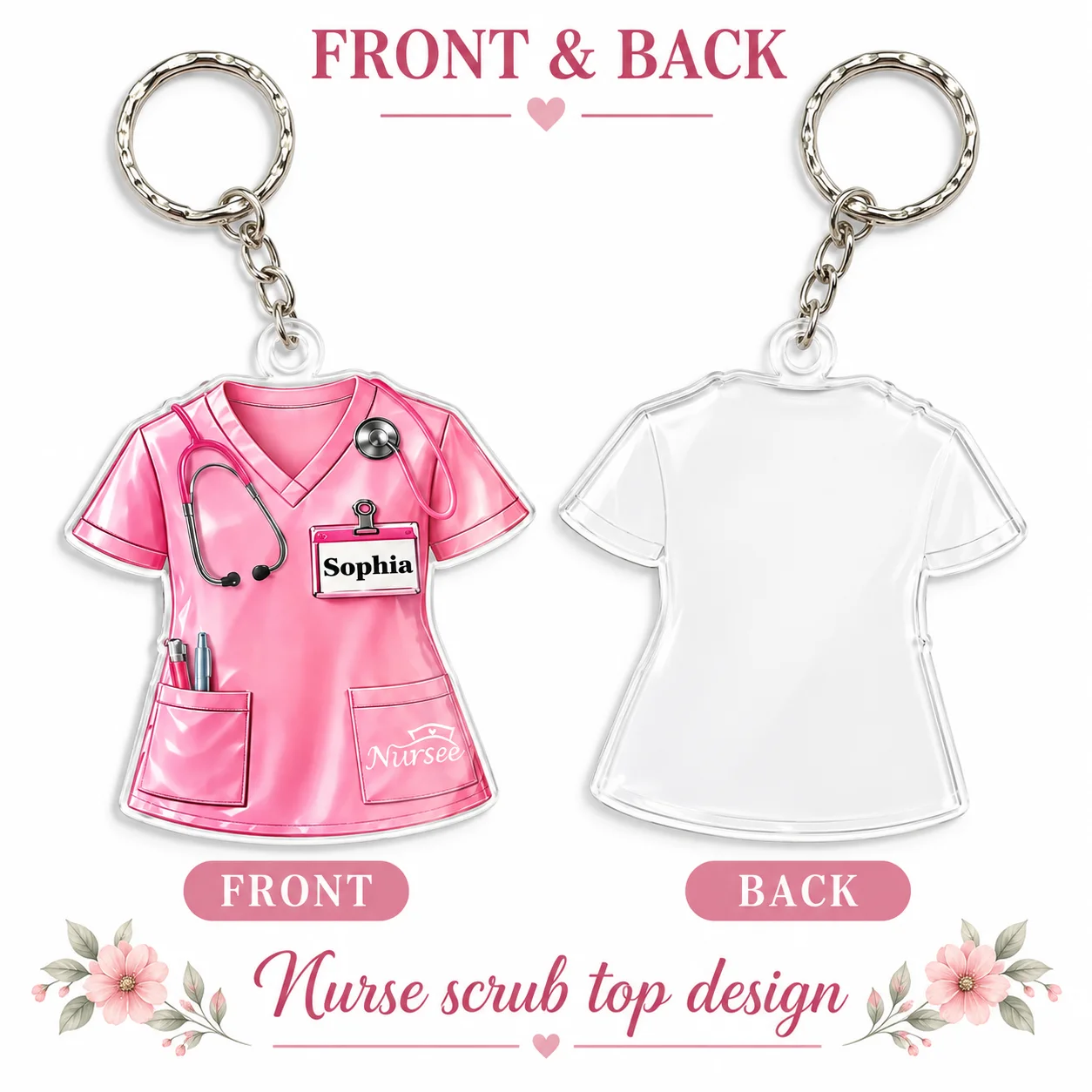 Customized Nurse Keychain - Pe - Stethoscope review and price