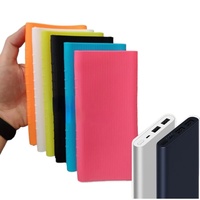 Silicone Protector Case Cover for Xiaomi Mi Power Bank 2 10000 MAh Dual USB Power Bank Protector Skin Sleeve Cover