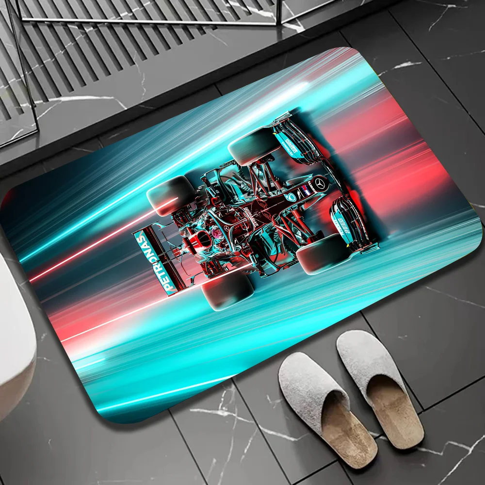 Mercedes-AMG Petronas F1 Team Floor Mat Doormats Home Carpet Foot Mat Bathroom Absorbent Mats Anti-Slip Mats Home Decor Supplies